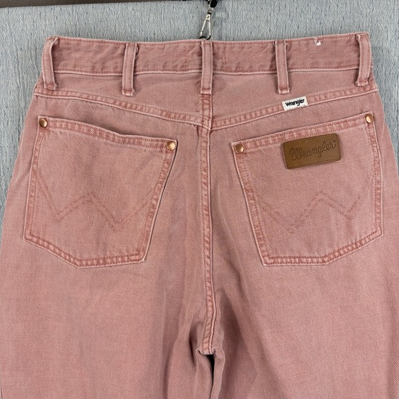 Wrangler Women's 30x34 Pink Wanderer 622 High Rise Flare Jeans Denim Western - Picture 9 of 11